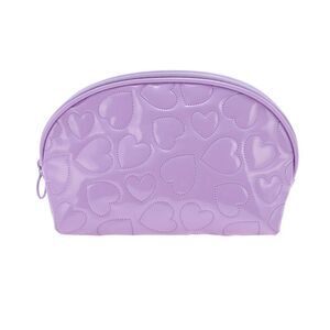 Shell Shape Heart Makeup Bag Purple